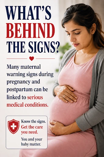 Maternal healthcare information about pregnancy complications and medical care